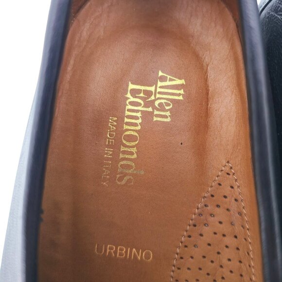 Allen Edmonds Italian Dress Shoes Men 8 Butter Soft Black Leather Tassel Loafers - Picture 5 of 13